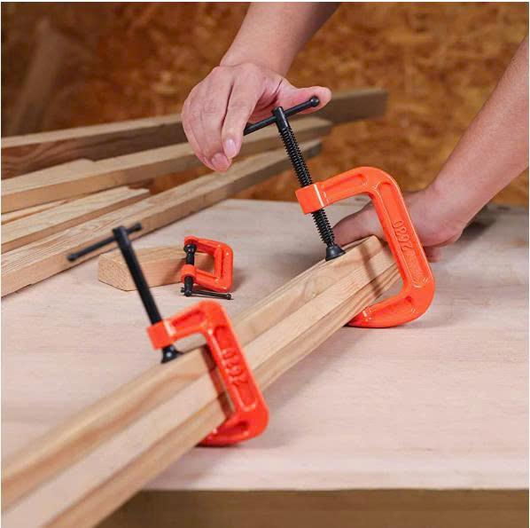 CẢO (KẸP), VAM GỖ CHỮ C KAPUSI 2-3-4-5-6-8 INCH BẰNG GANG CAO CÁP