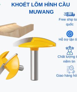 Mũi soi gỗ, Mũi phay huỳnh ván, khoét lõm gỗ hình cầu MUWANG cốt 12.7 - Sản xuất đồ gỗ, nội thất