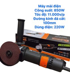 MÁY MÀI , MÁY CẮT DÙNG ĐIỆN KAPUSI CÔNG SUẤT 850W ĐƯỜNG KÍNH LƯỠI 100MM CÔNG TẮC ĐUÔI